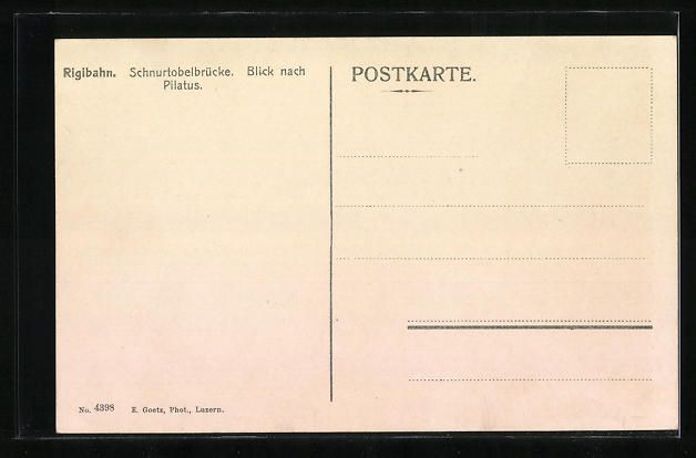 Cartoline postali: Rigibahn auf der Schnurtobelbrücke mit  – Usato da Berlin venduto da bartko-reher 1