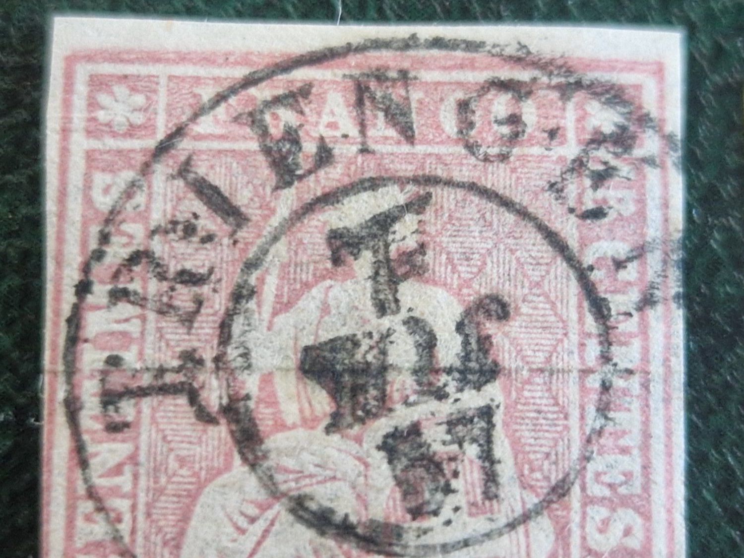 Alle Briefmarken: Strubel 24F, 2 St., 1x sig., ab 1.- – Gebraucht aus Burgdorf von Glossy01 1