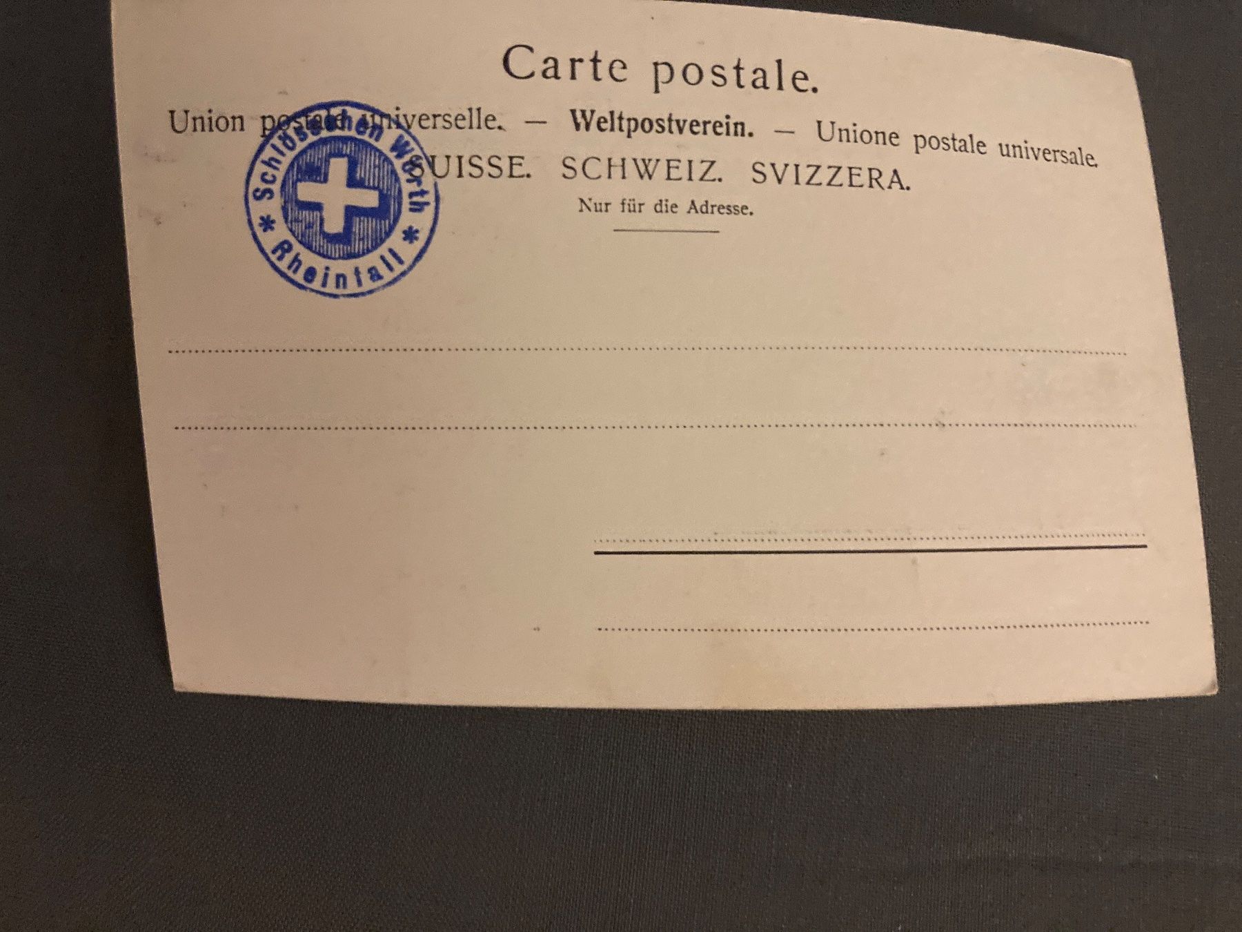 Ansichtskarten: Ansichtskarte Rheinfall – Gebraucht aus Zürich von mik_h9ty 1
