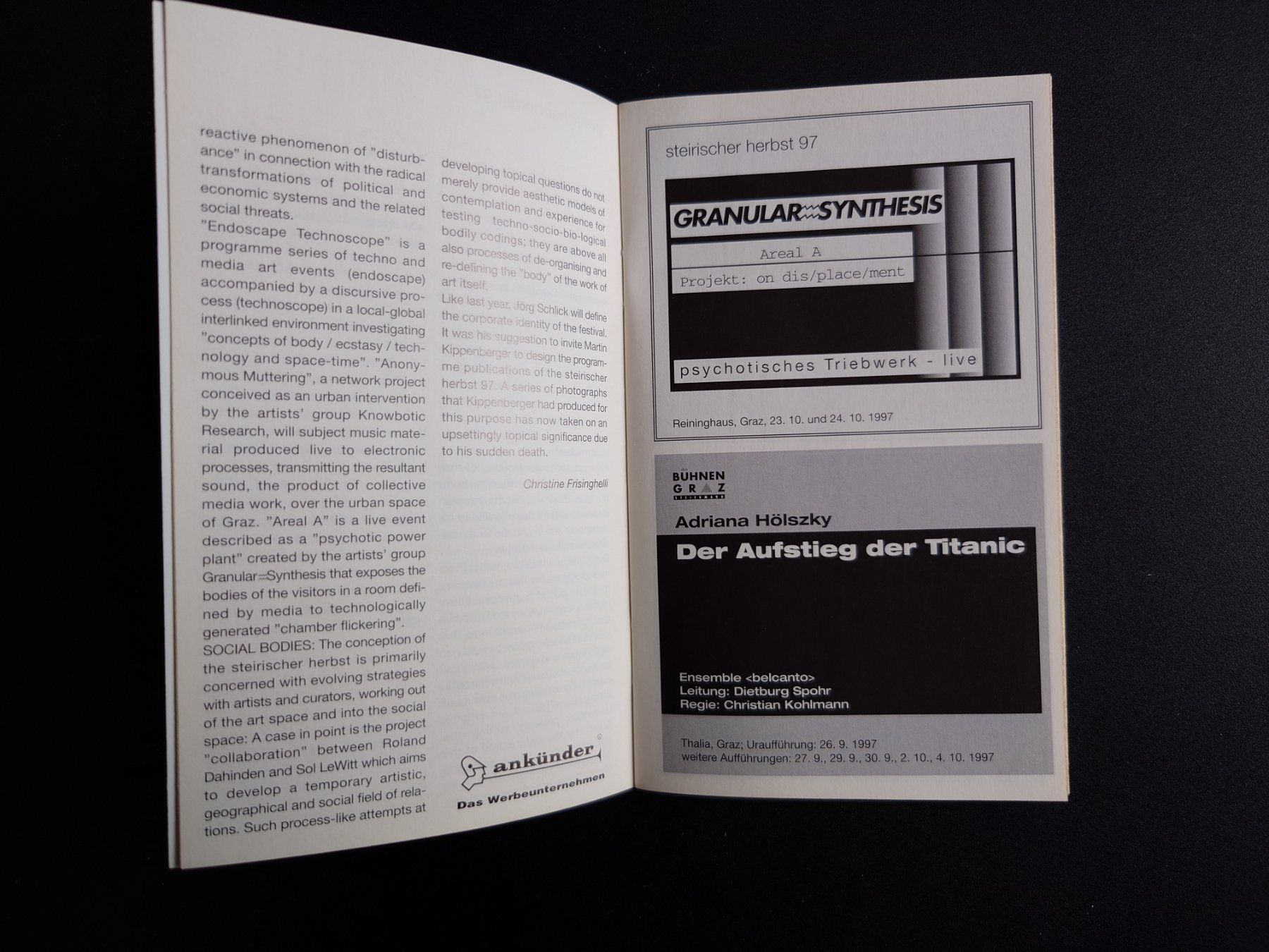 Libri: Martin Kippenberger - Vorprogramm Steirischer Herbst 97. – Usato da Zürich venduto da Artsession71 6