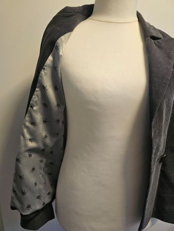 Blazer, Fine-Cord, grau, Gr. 42/44, by Irène