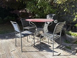 Gartentisch und Stühle gebraucht