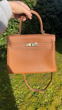 elegante Lederhandtasche