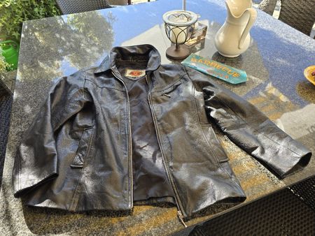 Lederjacke Gapelle schwarz Grösse M super Zustand