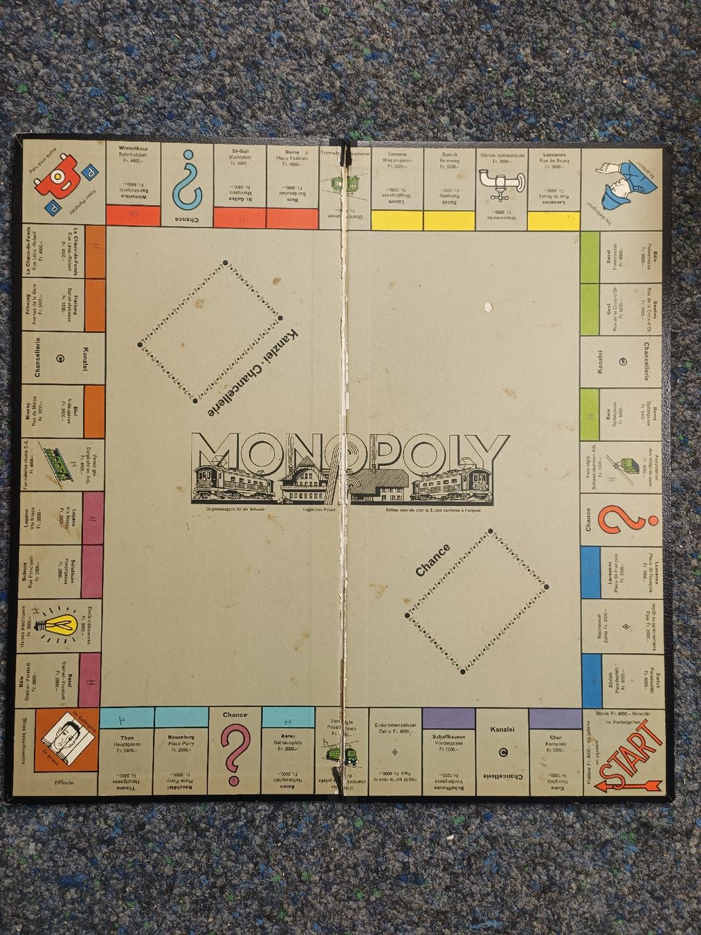 Giochi: Original Monopoly - Edition Carlit - Zürich – Usato da Pfäffikon ZH venduto da K-V-M 2