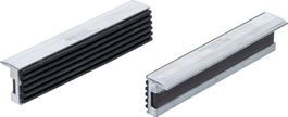 Schraubstock-Schutzbacken, Aluminium,  Breite 125 mm, 2-tlg.
