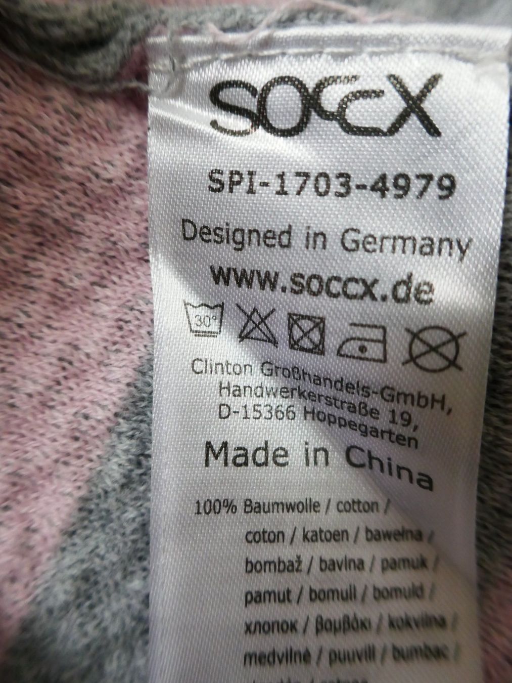 Maglioni & Felpe: SOCCX  Damenpulli (grau/rosa) – Usato da Volketswil venduto da Cobra22 8