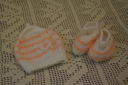 TAILLE 0-3 MONATE - BABY SET NEU - HANDARBEIT