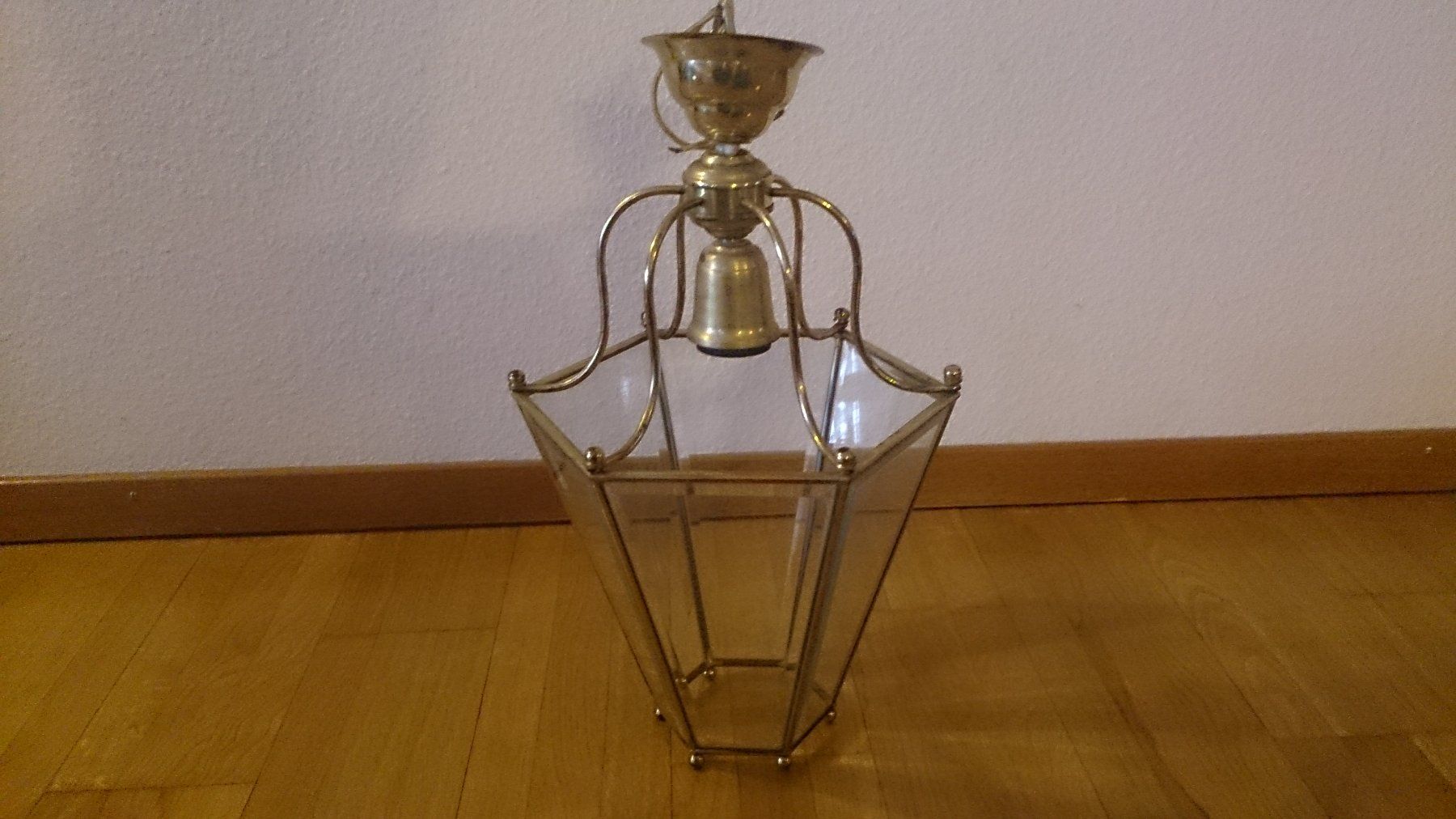 Lampadari & plafoniere: Antike Luzerne Hängelampe mit Kristallglass – Usato da Muri b. Bern venduto da GoldenButton