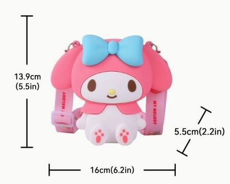 My Melody Hello Kitty: 1 sac bandoulière en silicone *SALE*