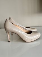 Högl Lack Pumps Beige, Grösse 38, wie neu!