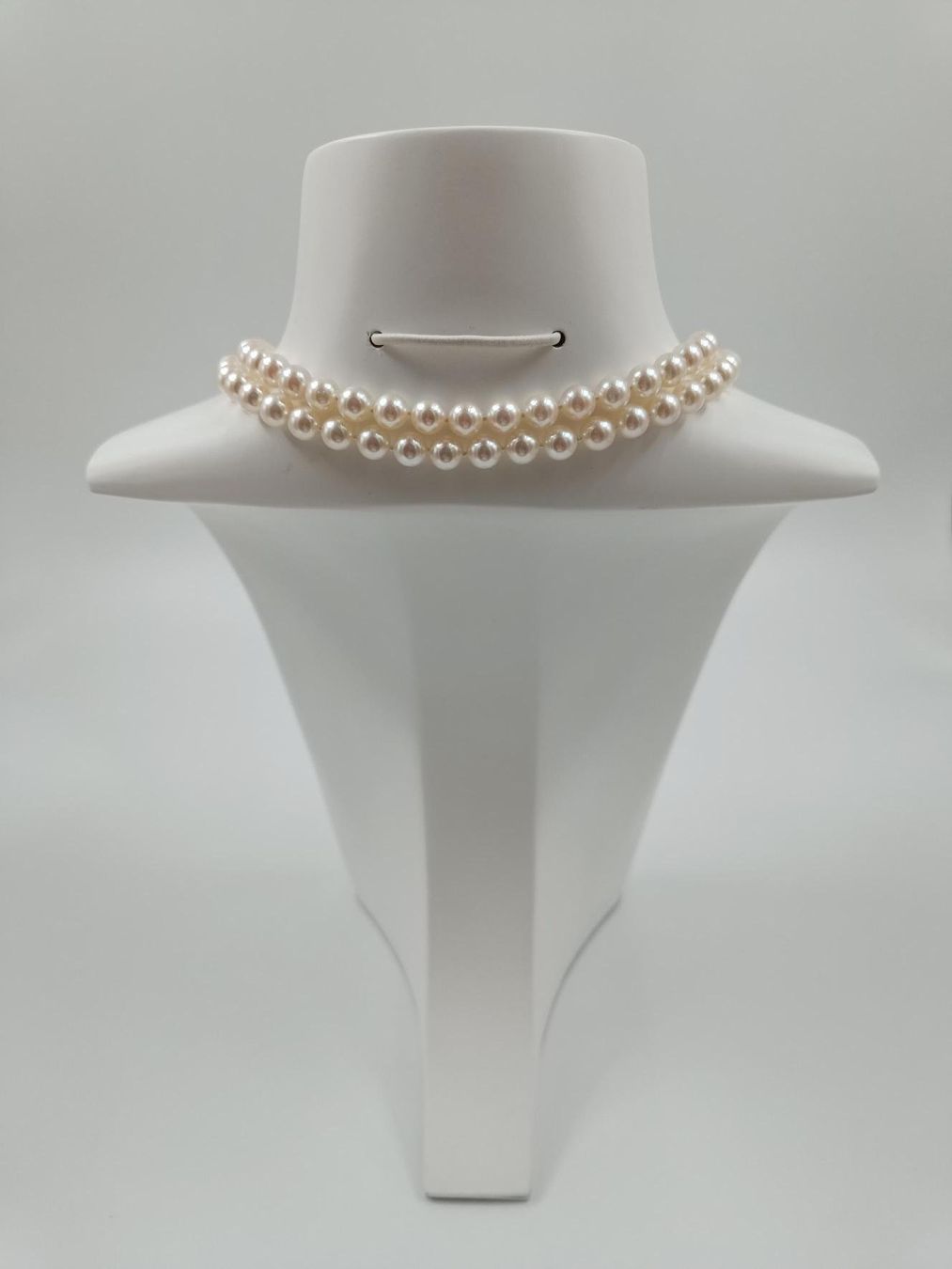 Catenine: AUSSERGEWÖHNLICHES PERLENCOLLIER MIT DIAMANTVERSCHLUSS – Usato da Luzern venduto da EdiGem 3