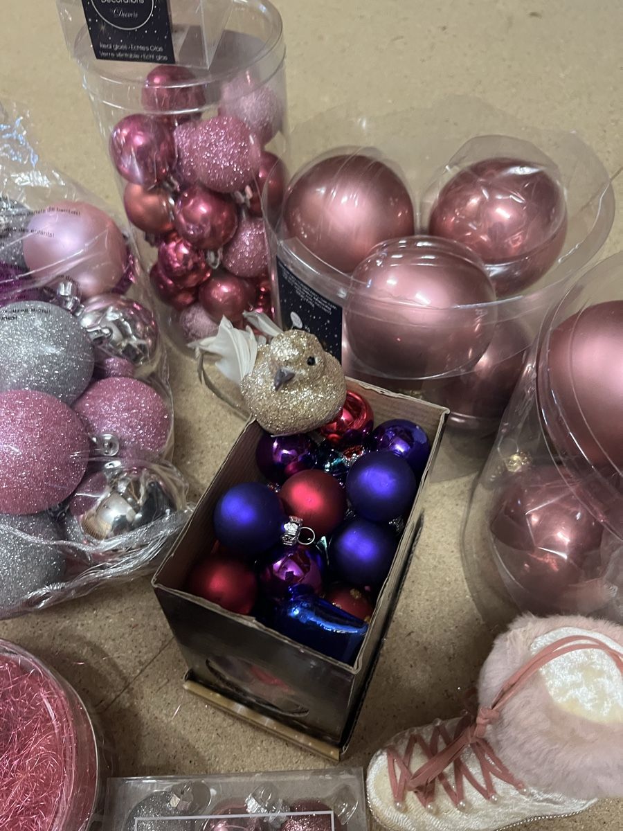 Tutte le decorazioni: Christbaumkugeln Rosa Silber – Usato da Uster venduto da Corina0111114 2