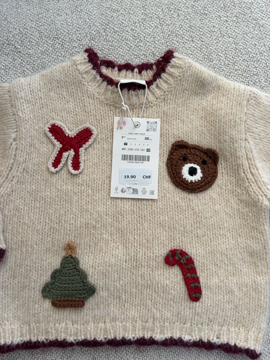Zara Lotti & Set di vestiti: Zara Kinder Pullover beige Grösse 86 neu – Nuovo e nell'imballaggio originale da Zürich venduto da dor_9l9g 1