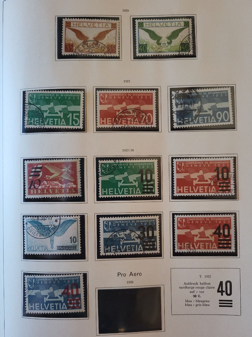 Alle Briefmarken: Flugpost Lot ab F3 – Gebraucht aus stäfa von brandy66 1