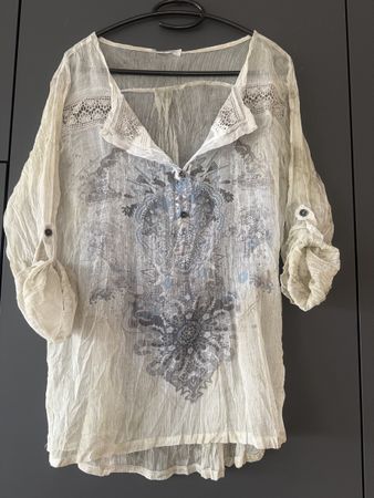 Durchsichtige Bluse, one size