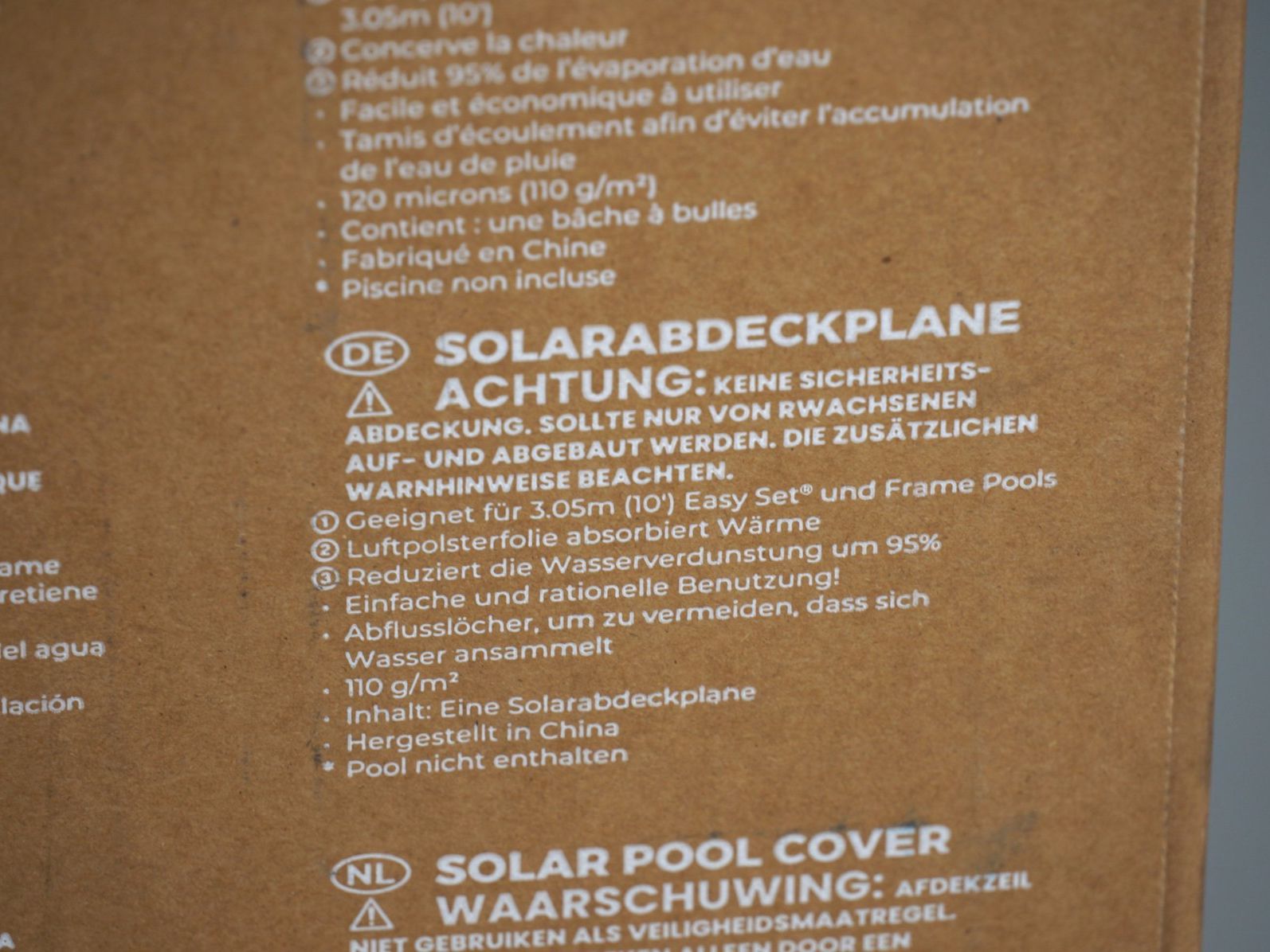 Schwimmbad-Zubehör: Intex Solarabdeckplane (3.05m) – Neu und originalverpackt aus Rüti ZH von Restwert_Rueti_ZH 4