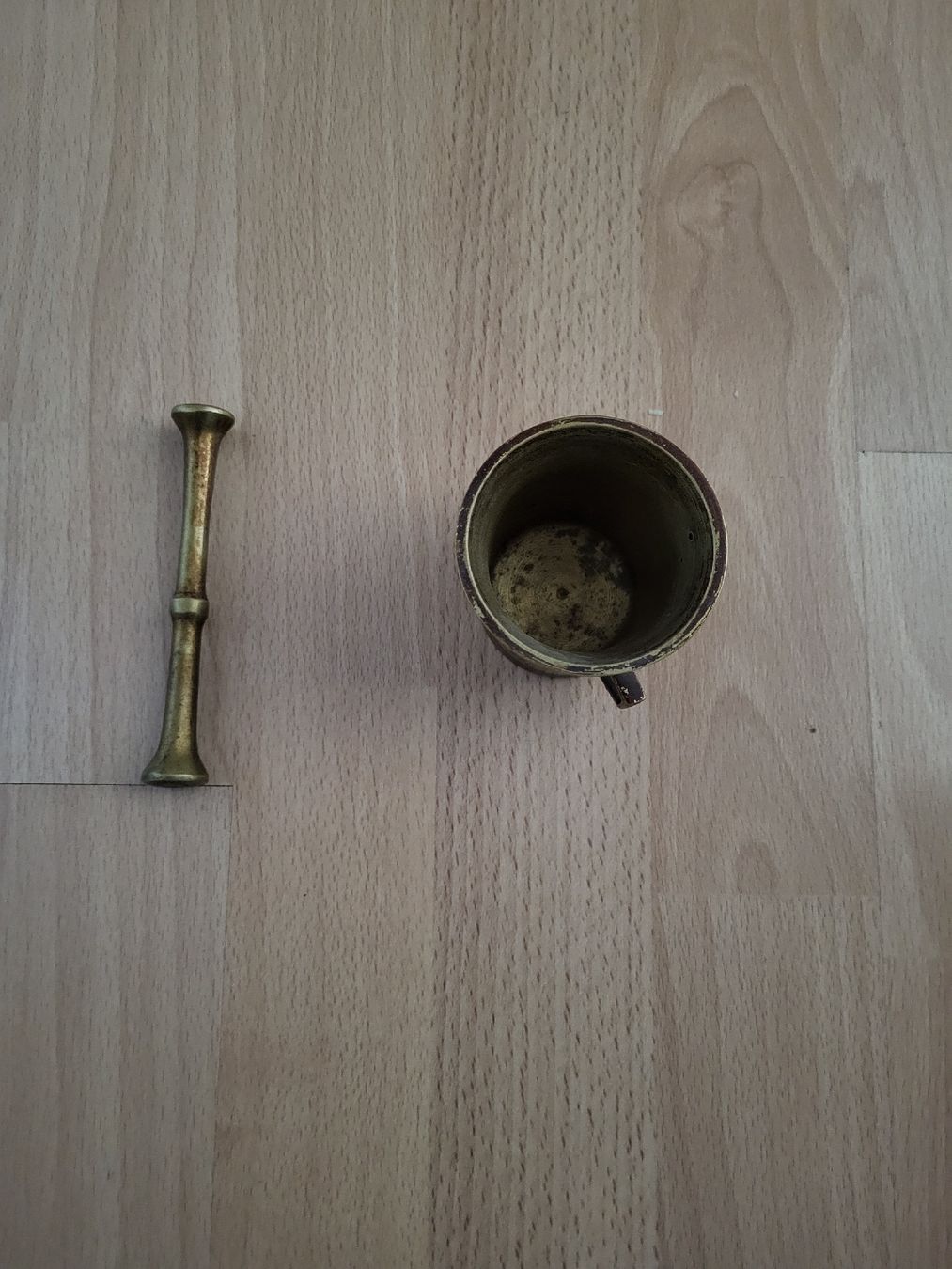 Sonstiges für das Kochen & Backen: Antiker Messing Mörser mit Stössel – Gebraucht aus Rheinfelden von kidkues 1