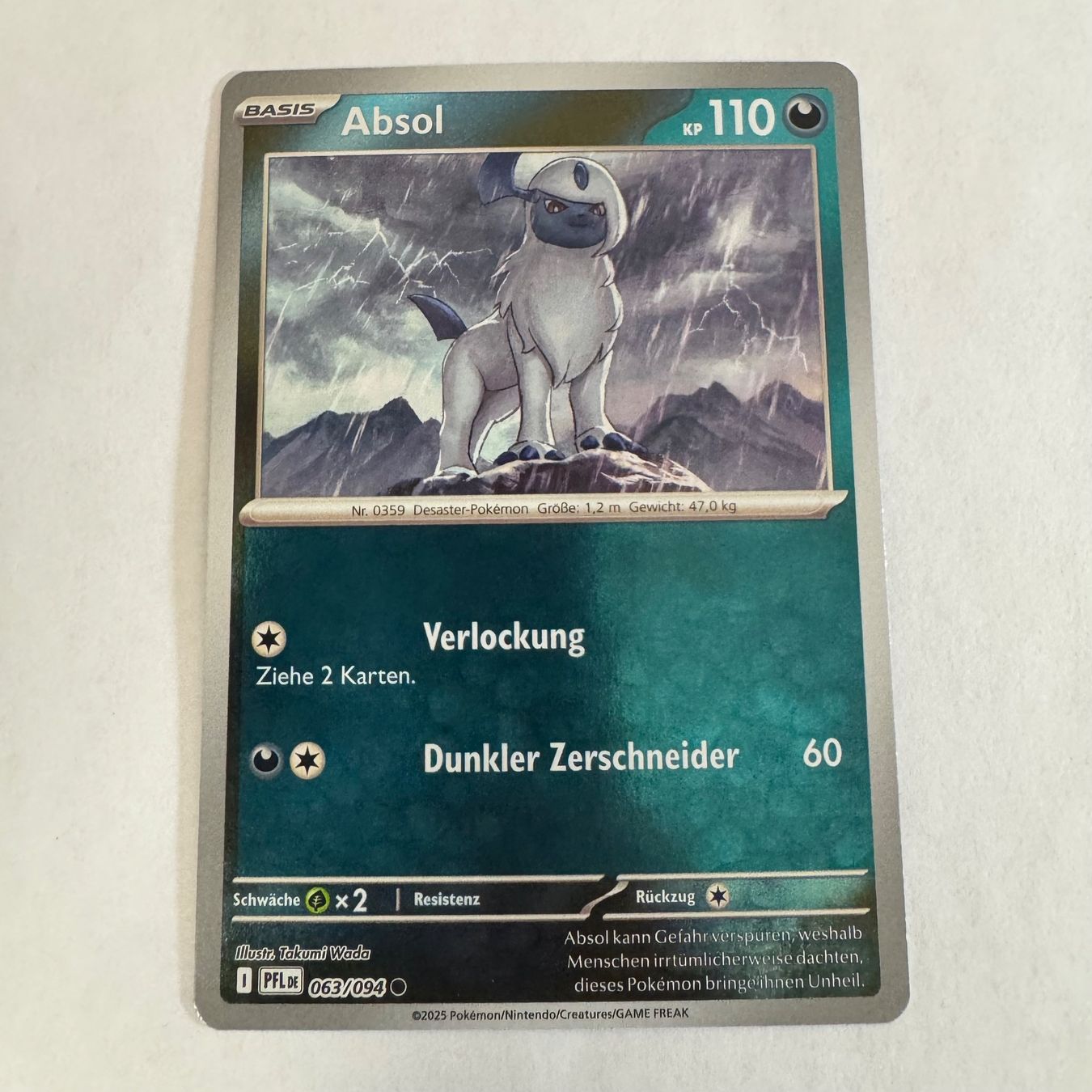 Pokémon Carte collezionabili: Pokémon PFL - Absol - 63 / 94 - DE – Nuovo (secondo la descrizione) da Staad SG venduto da miaCards