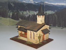 Kirche / Kapelle aus Holz für Spur 0 + Biller Bahn Oe
