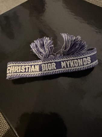 Bracciale Christian Dior Mykonos blu bianco usato