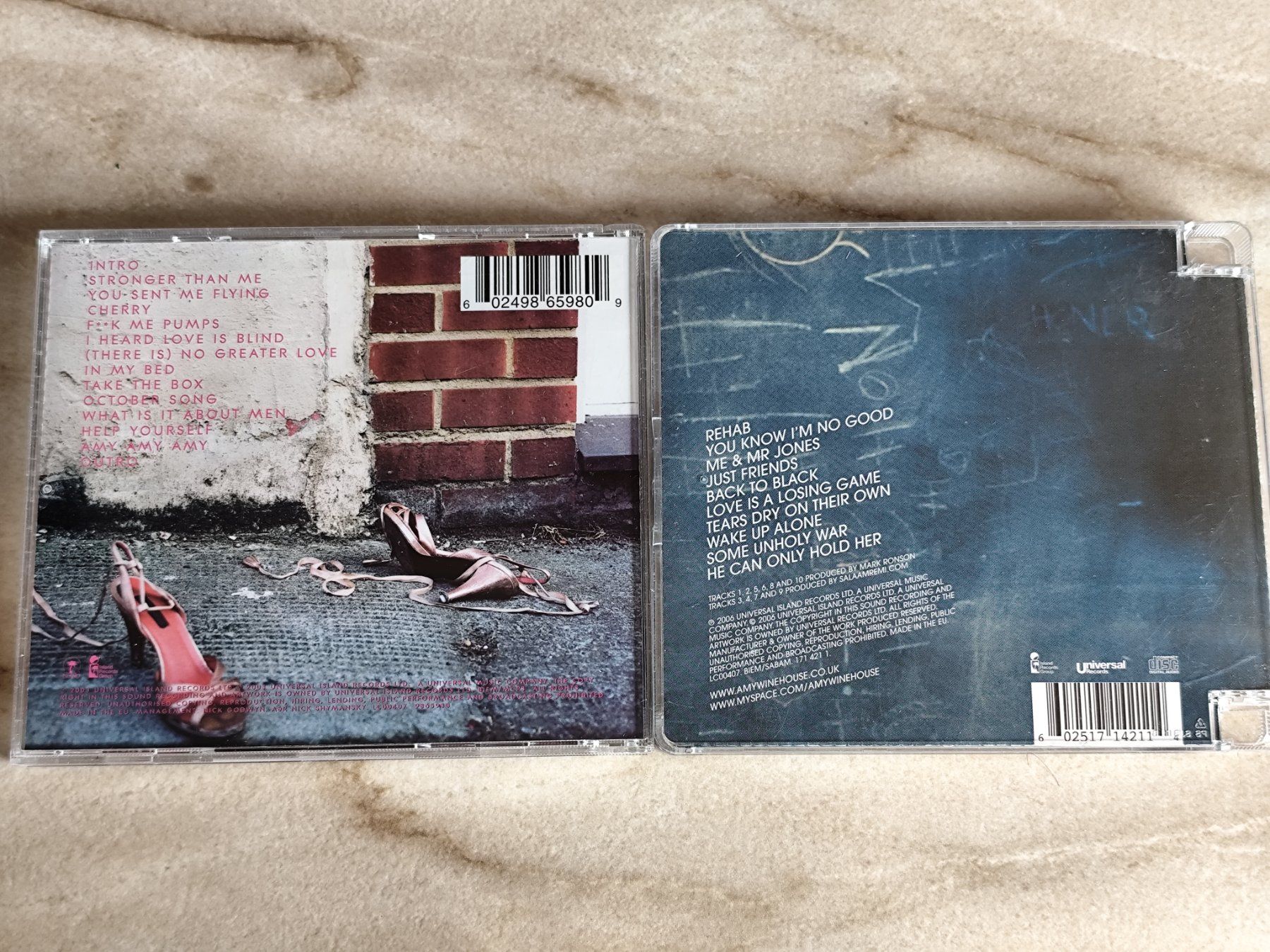 CD: AMY WINEHOUSE - FRANK 2003 & BACK TO BLACK 2006 - 2CDs – Usato da Ermenswil venduto da easyric 4