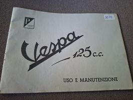 Vespa 125 cc farro basso uso e manutenzione oldtimer scooter