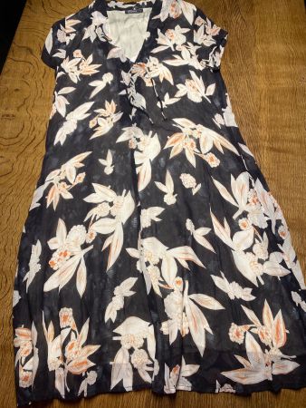 NILE KLEID GR.S floral schwarz/anthrazit bunter Oberstoff