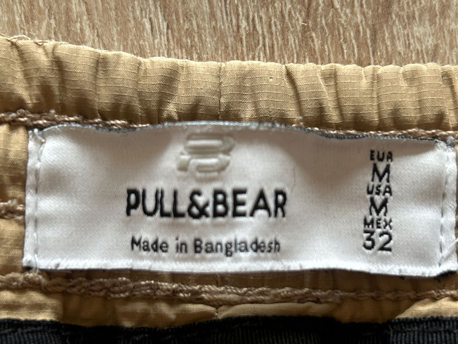 Pull&Bear Hosen: Pull&Bear Herren Cargo Hose beige elastischer Bund Gr. M – Gebraucht aus Brunnen von Nala2929 7