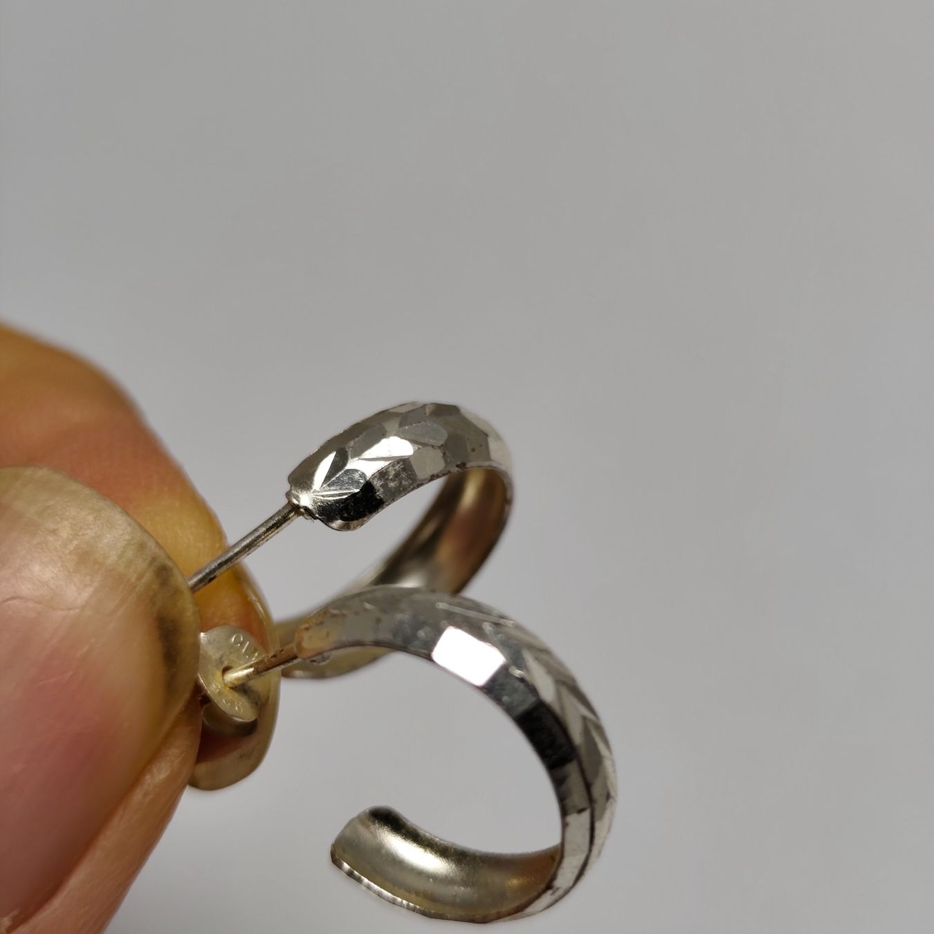 Orecchini pendenti & Orecchini a lobo: Vintage Silver silber Stud Earrings Boucles d'Oreilles #A3 – Usato da Châtelaine venduto da Tropic.Watch2 4