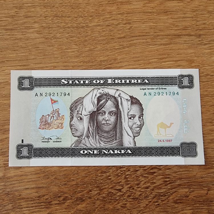 Banknote Eritrea 1 Nakfa (Neu (gemäss Beschreibung)) in für CHF 1 – mit ...