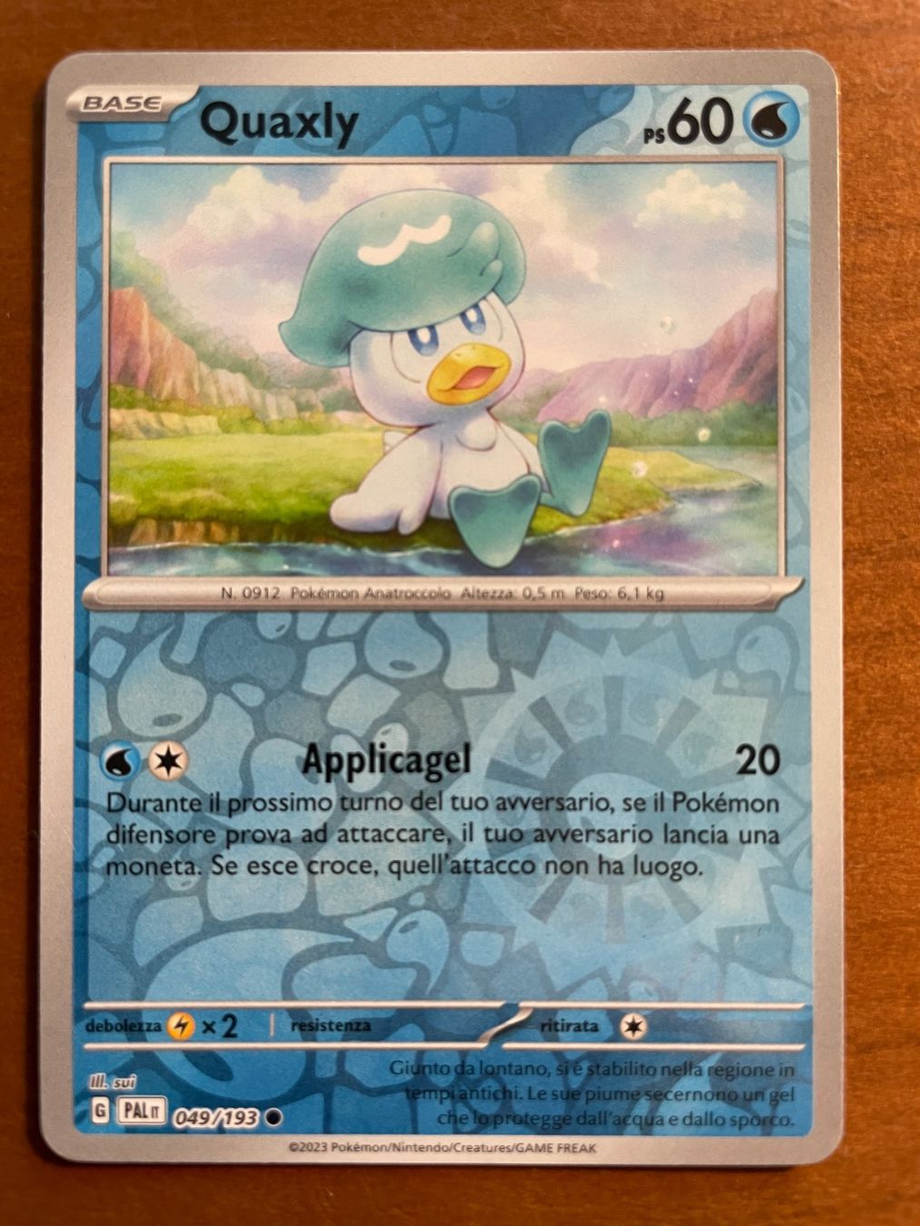 Pokémon Carte collezionabili: Pokemon Quaxly Reverse (Versand gratis) – Nuovo (secondo la descrizione) da Chur venduto da Angerson