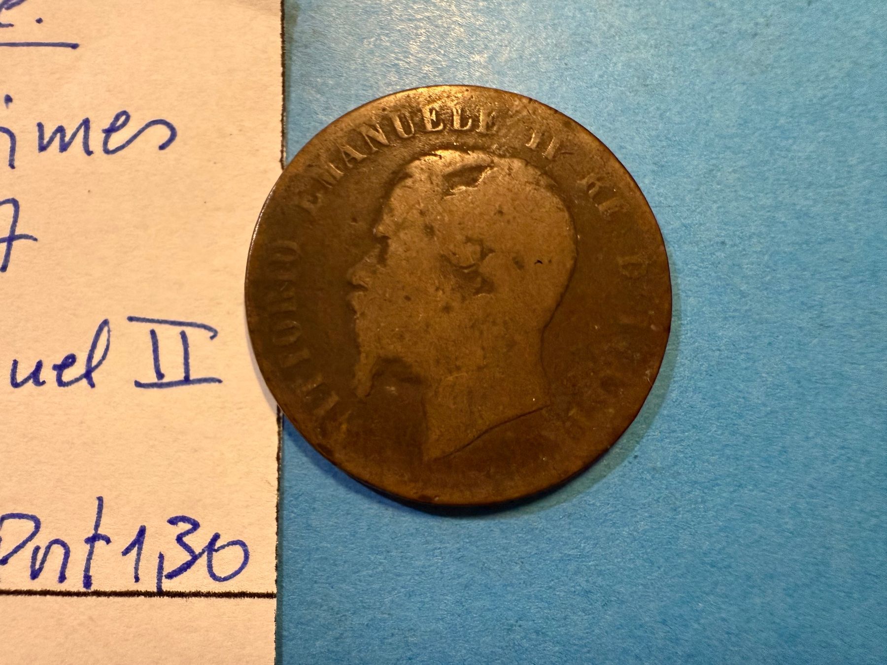 Toutes les monnaies: ITALIE : 10 CENTIMES 1867 - V. EMMANUEL III – D'occasion à genève par GEnumist 1
