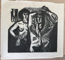 Ugo Cleis (1903–1976) – Holzschnitt «Hochsommer» handsign.