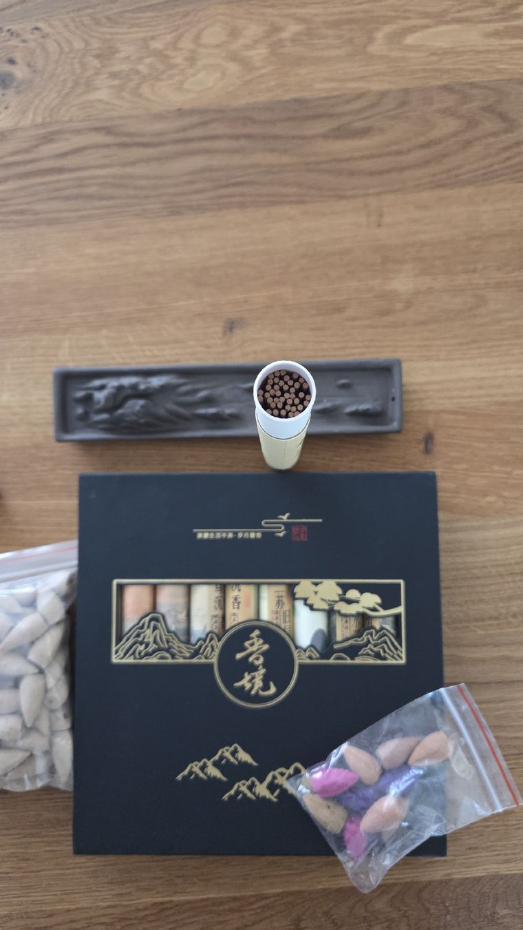 Spray per ambienti: Räucherstäbchen Set, Duftstäbchen mit Halter & Zubehör – Nuovo (secondo la descrizione) da Courgevaux venduto da mel_v6qd 1