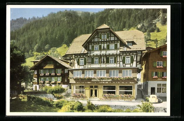 Cartoline postali: Adelboden, Hotel-Pension Bristol-Oberlan – Usato da Berlin venduto da bartko-reher
