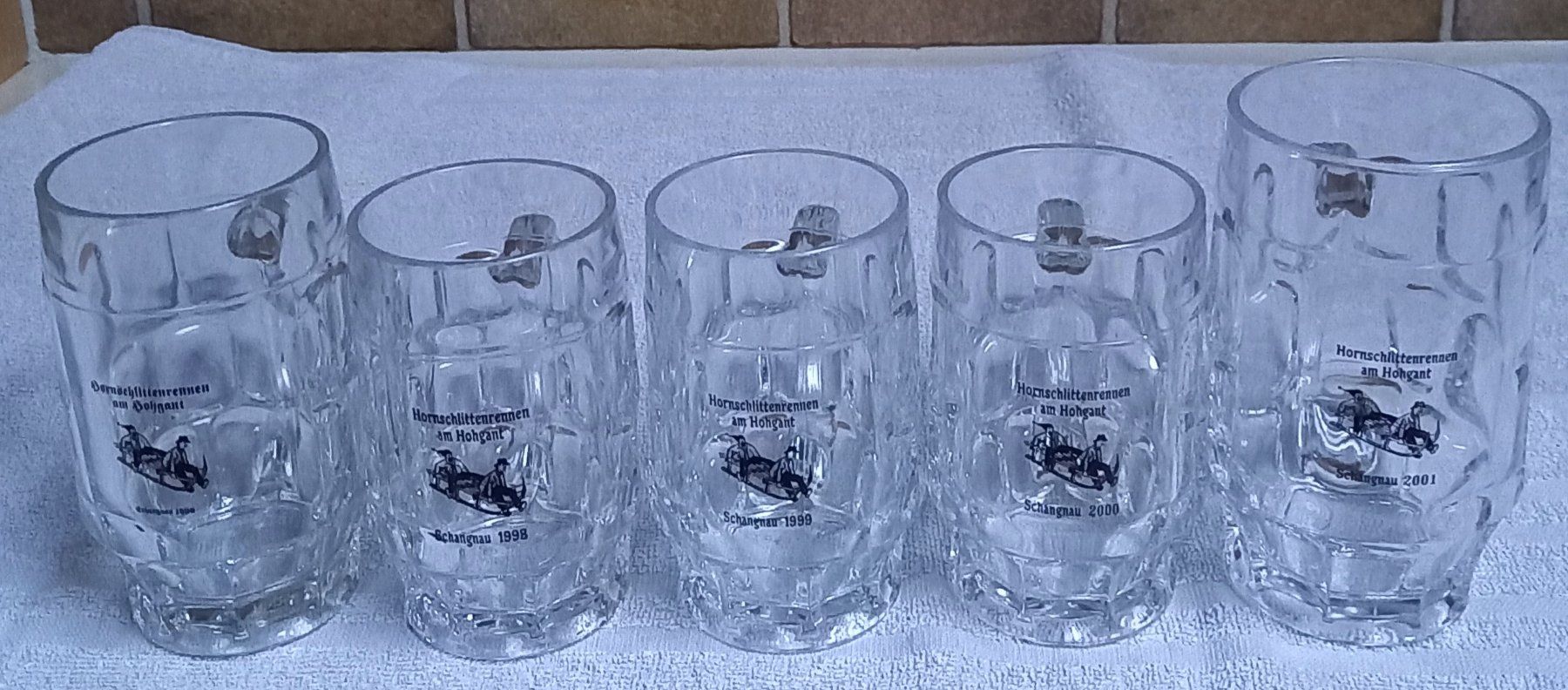 Gläser: BIER - KÜBELI, 5 Stück – Gebraucht aus Marbach LU von Ilrebo