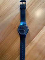 Swatch Chronograph Uhr schwarz gebraucht funktionsfähig