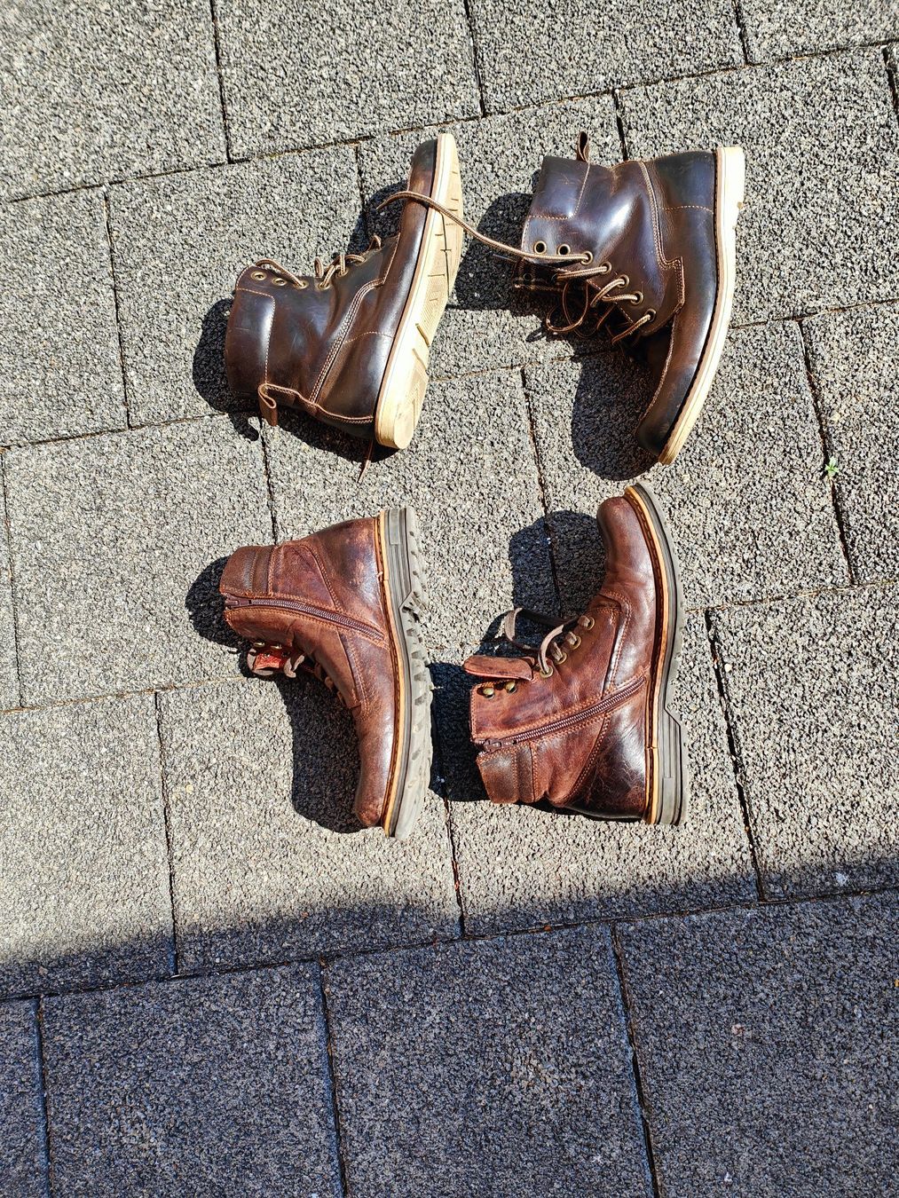 Herrenschuhe: 2 Herbstschuhe Leder Warren&Parker Gr. 40 – Gebraucht aus Mels von velo-city 5