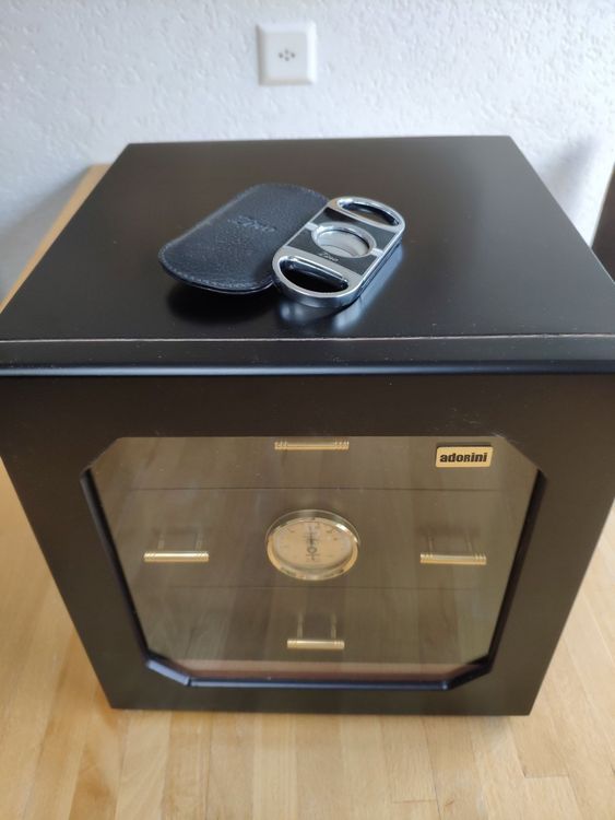 Adorini Coupe-Cigare Noir - Coupe Précise Et Élégante Pour Cigares Premium