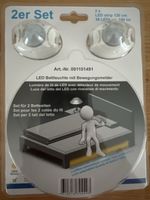 LED Bettleuchte mit Bewegungsmelder 2er Set neu
