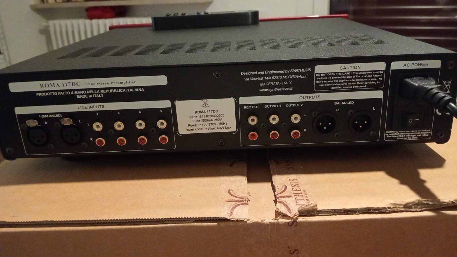 Verstärker: Preamplifier Synthesis Audio 117 DC – Neu und originalverpackt aus St-Cergue von per_6cx5 6
