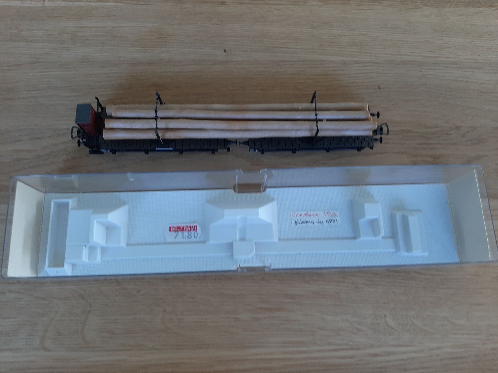 Fleischmann Modellini di ferrovie: Fleischmann 5814 Langholzwagen – Usato da Dietlikon venduto da nick911 5