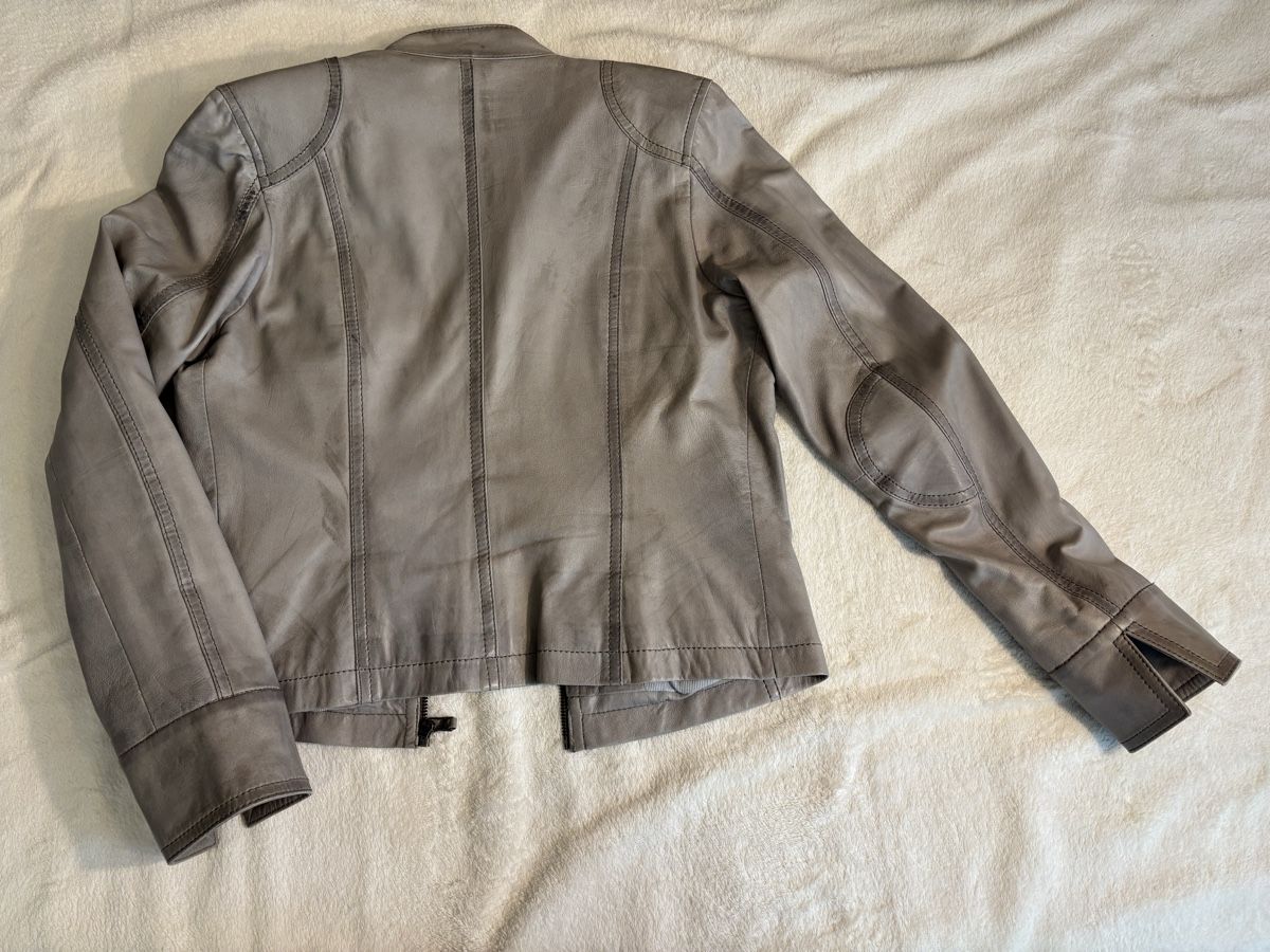 Giacche: Grey, soft leather jacket – Usato da Gersau venduto da Hedgie21 3