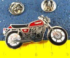 YAMAHA XS 1100 2NÄGEL-PIN MOTORRAD ENAMEL SILBRIG