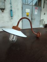 AnNo13 Hof Lampe/Bauern Lampe/Alte Aussen Lampe/Emaille