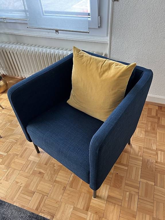 Sessel: Fauteuil bleu pétrole – Gebraucht aus Lausanne von bra_f6tk 2