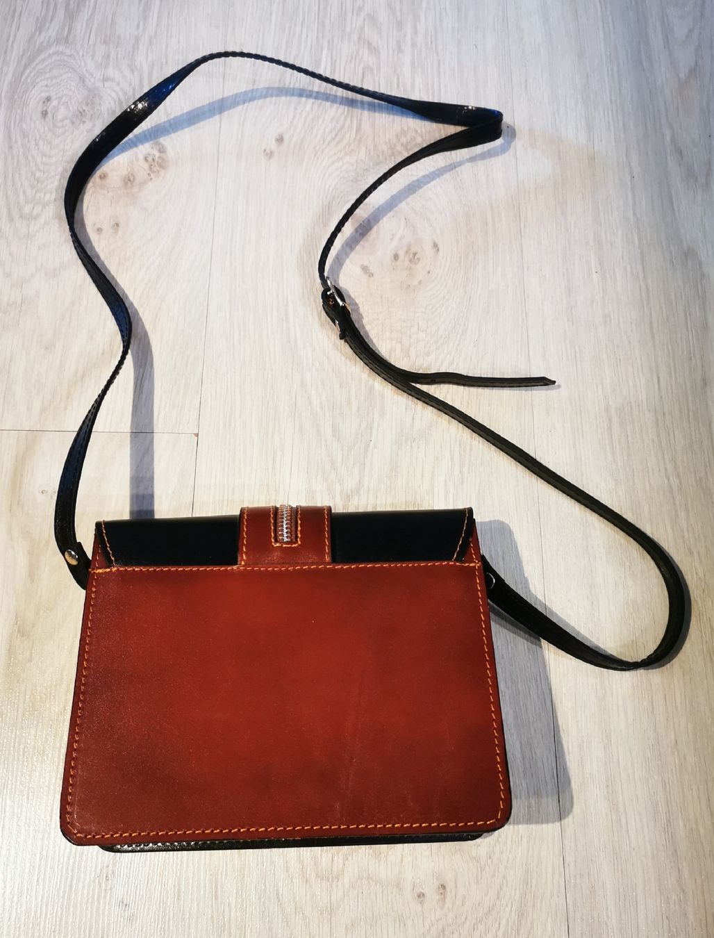 Vera Pelle Sacs femmes: Handtasche braun-schwarz Leder – Neuf (Voir description) à Süderen par Zauberwuerfel 3