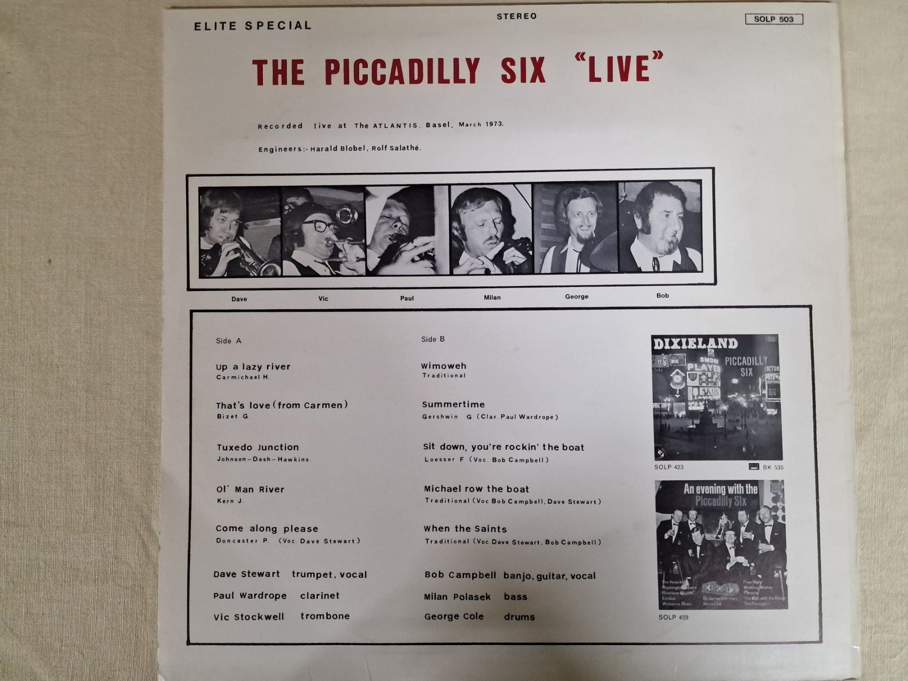 Dischi in vinile: Piccadilly Six LP – Live – Usato da Root venduto da atelier22 1
