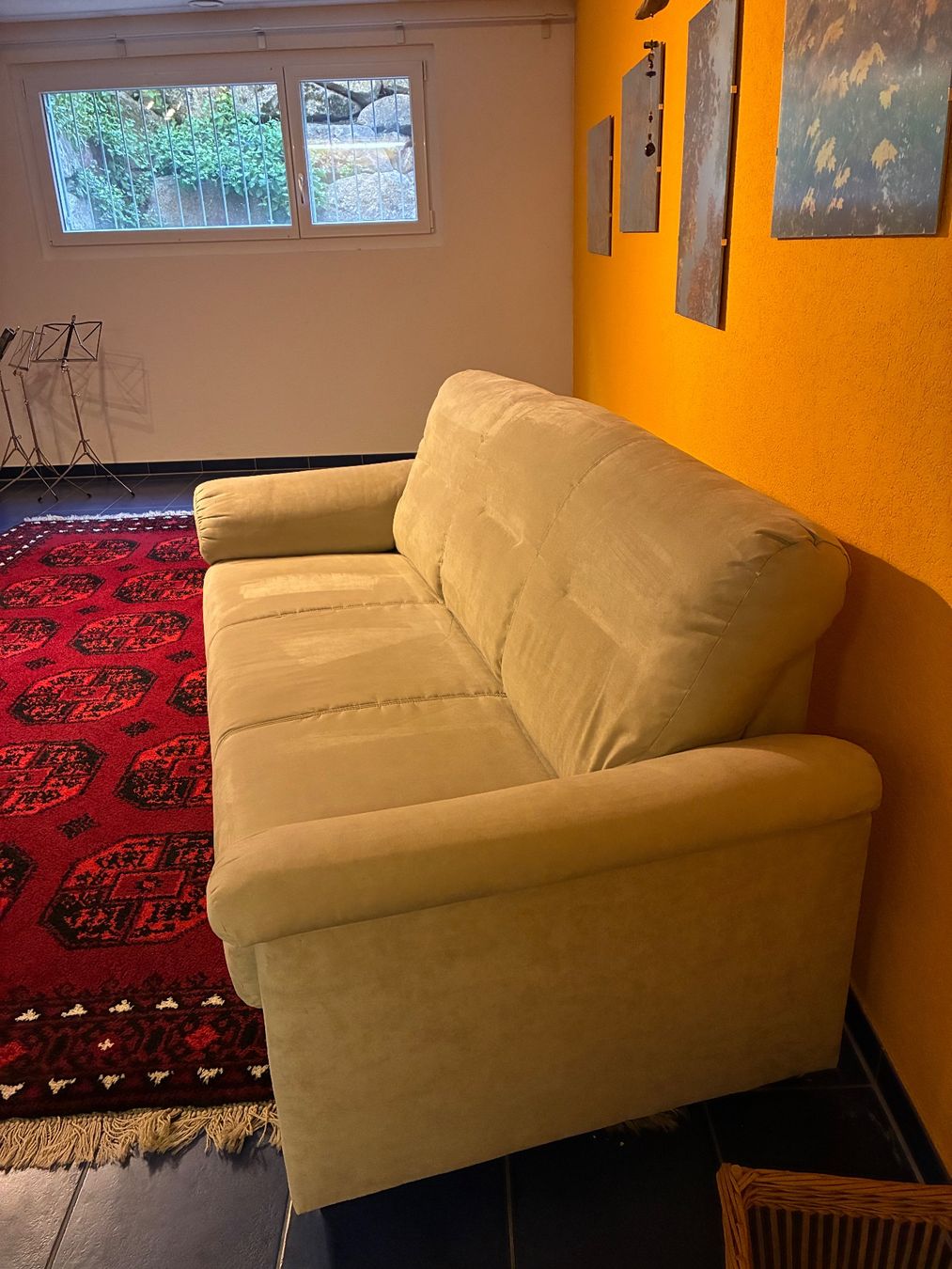 Ikea Sofas: Sofa hellbraun Stoff mit 3 Sitzplätzen gut erhalten – Gebraucht aus Windisch von rut_5y5l 2